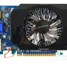 Б/у карты для GIGABYTE GV-N440D3-1GI, оригинальная видеокарта для nVIDIA Geforce GT440, 1 ГБ, 128 бит, DDR3, видеокарты DVI
