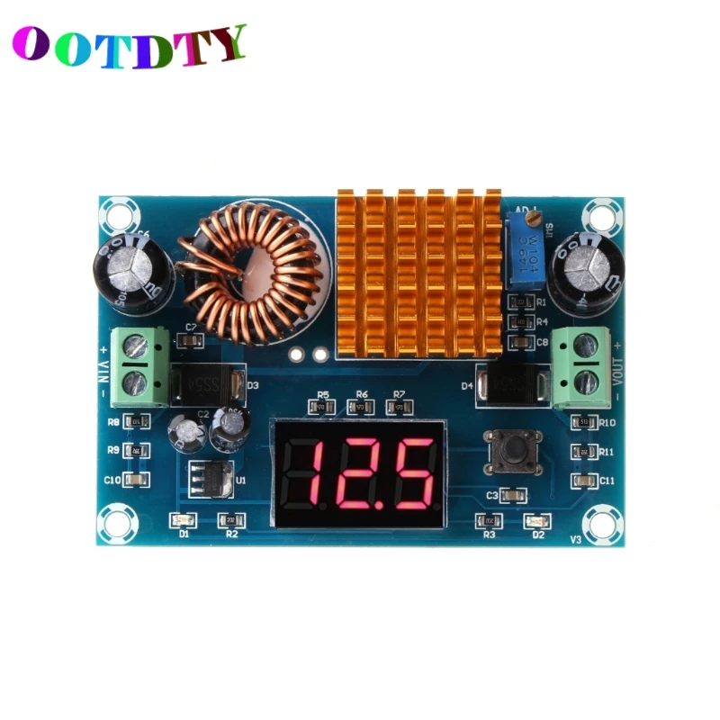 

OOTDTY DC-DC Boost Module Digital Boost Step Up Converter Power Supply Module 3-35V to 5V-45V 5A Coil