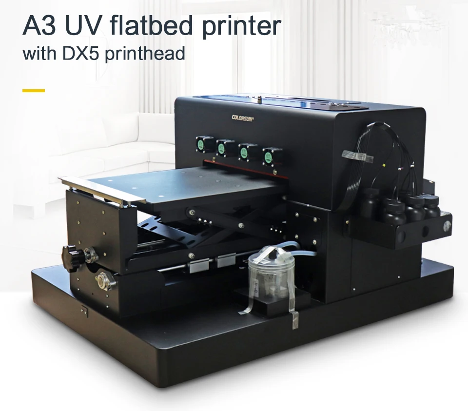 8 цветов A3 УФ планшетный принтер машина стекло металл печатная машина без печатающей головки для чехол для телефона пластик ТПУ акрил