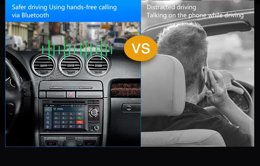 Excellent XTRONS Android 9.0 Car Stereo DVD Multimedia Player for Audi A4 S4 RS4 2002-2007 2008 SEAT Exeo GPS Navigation Plug Play Design 15