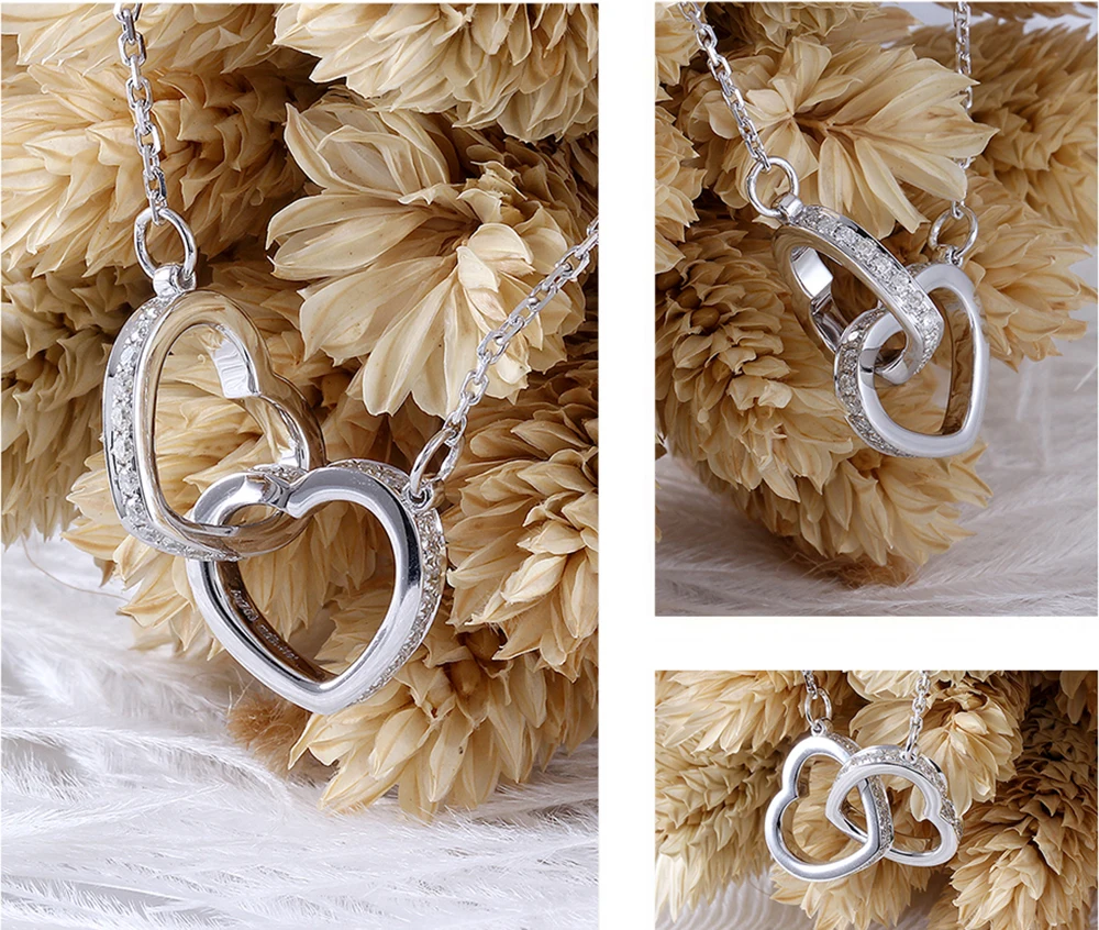 hear moissanite necklace 14k (2)