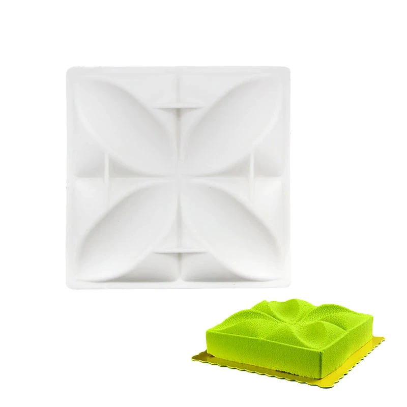 

Square Shaped Silicone Cake Mold Baking Desserts Pan Chocolate Mousse Bakeware Geometric Flower Shape Cakes Decorating Tools