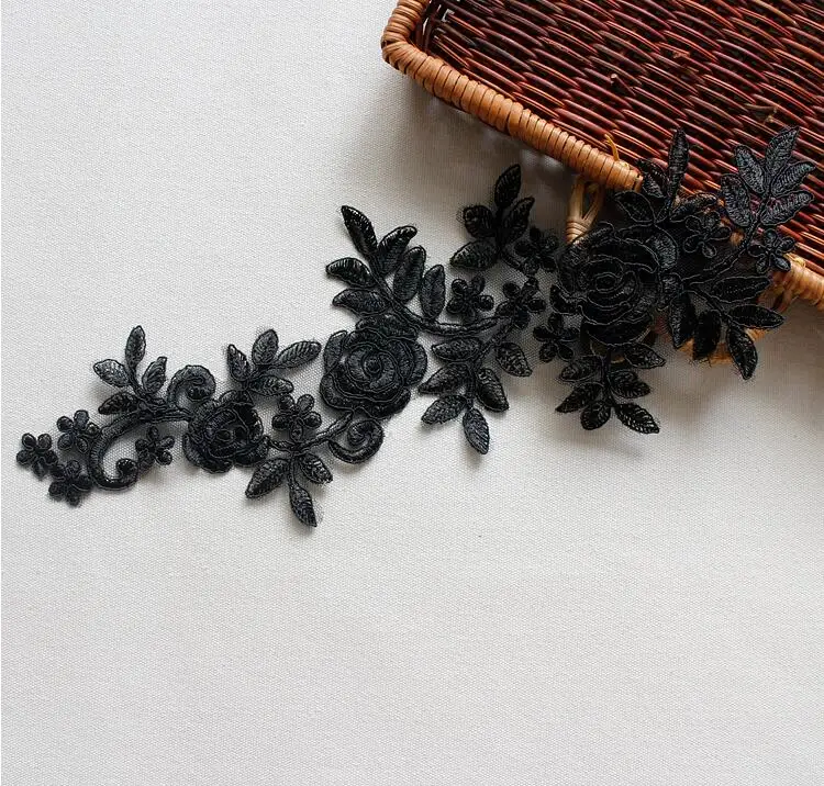20 шт. Кружевная аппликация для платья 37 х11 см|applique lace trim|lace trimfashion trimmings |