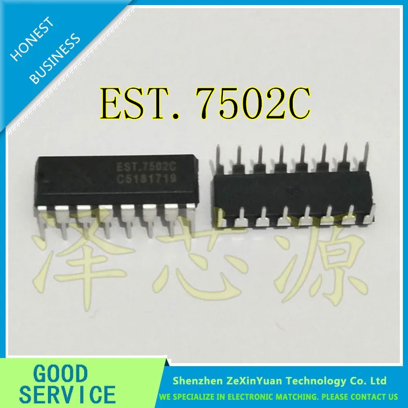 10PCS/LOT EST.7502C EST7502C DIP 16 NEW IC -in Battery Accessories ...