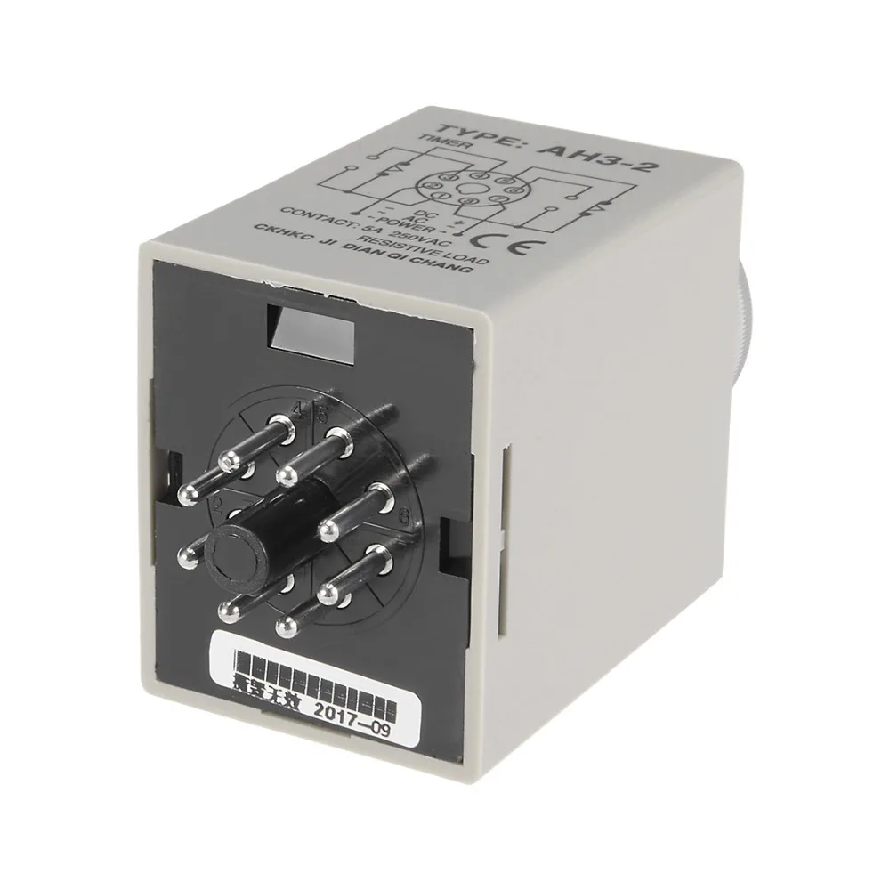 UXCELL DC 24V 60S 8 Terminals Relays Range Adjustable Delay Timer Time