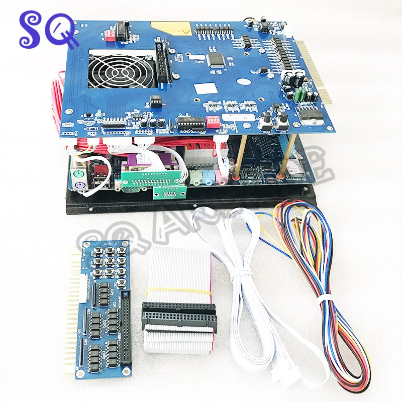 ^Cheap Game king 3016 in 1 game board 2.4G CPU 40G work with ATX power supply support 4 players tracking ball arcade game machine.