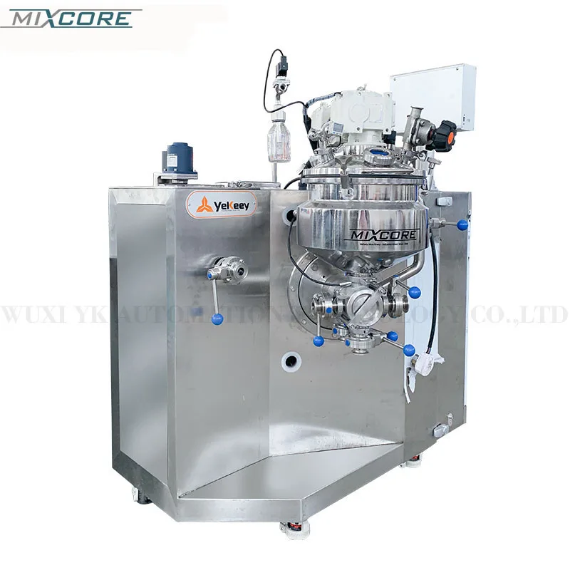 

MC Series 15L Touch Screen Electrical Flip Cover Stainless Steel High Speed Vacuum Emulsifying Mixing Mixer Machine