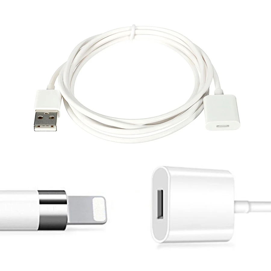 USB Charging Adapter Cable Connector for Apple Pencil Male to Female Extension Charge Converter Cable for iPad Pro Touch Stylus (7)