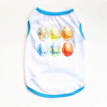 Cotton Egg Clothes Cheap Vest For Pug Dog Clothes Summer Pet t Shirt For Dogs Pets Personalized Cat Coat Drop Shipping E