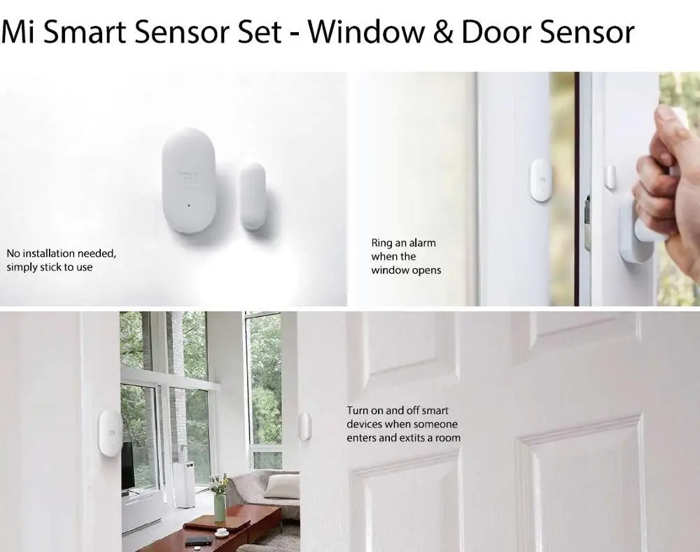  Xiaomi EU Version Mi Smart Sensor Set Control Hub Motion Window & Door Sensors Wireless Switch