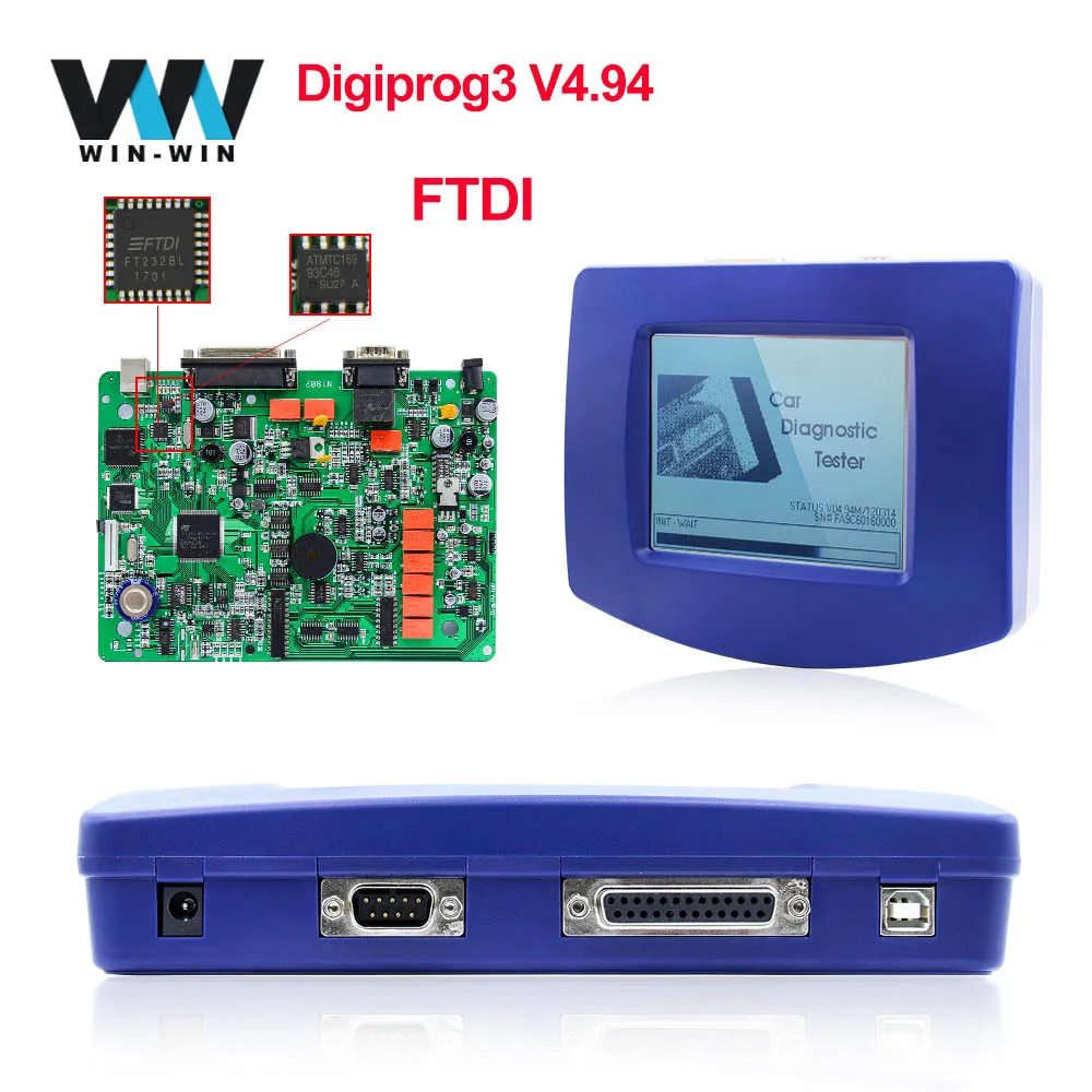 Для Opel Digiprog 3 v4.94 Digiprog 3 OBDII программист одометра Digiprog III с OBD2 ST01 ST04 кабель