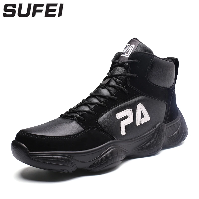 

Sufei Men Basketball Shoes High Ankle Professioanl Breathable Shockproof Cushioning Outdoor Trainers Zapatillas
