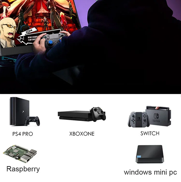 13.3 ġ 2K 2560*1440 LCD ÷  Xbox, PS ̼, ġ  ֿܼ ̻ (Ÿ-c, HDMI * 2, ̾, DC Է)