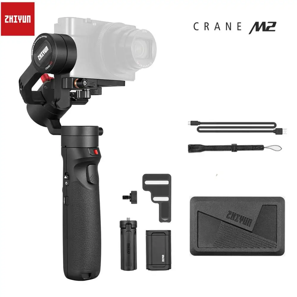 Zhiyun Crane M2 M 2 3-осевой карданный стабилизатор для телефона Gopro Hero 7 6 5 sony a6400 a6500 RX0 RX100 Canon M50 M100 M6 M5 G7X II - Цвет: crane m2