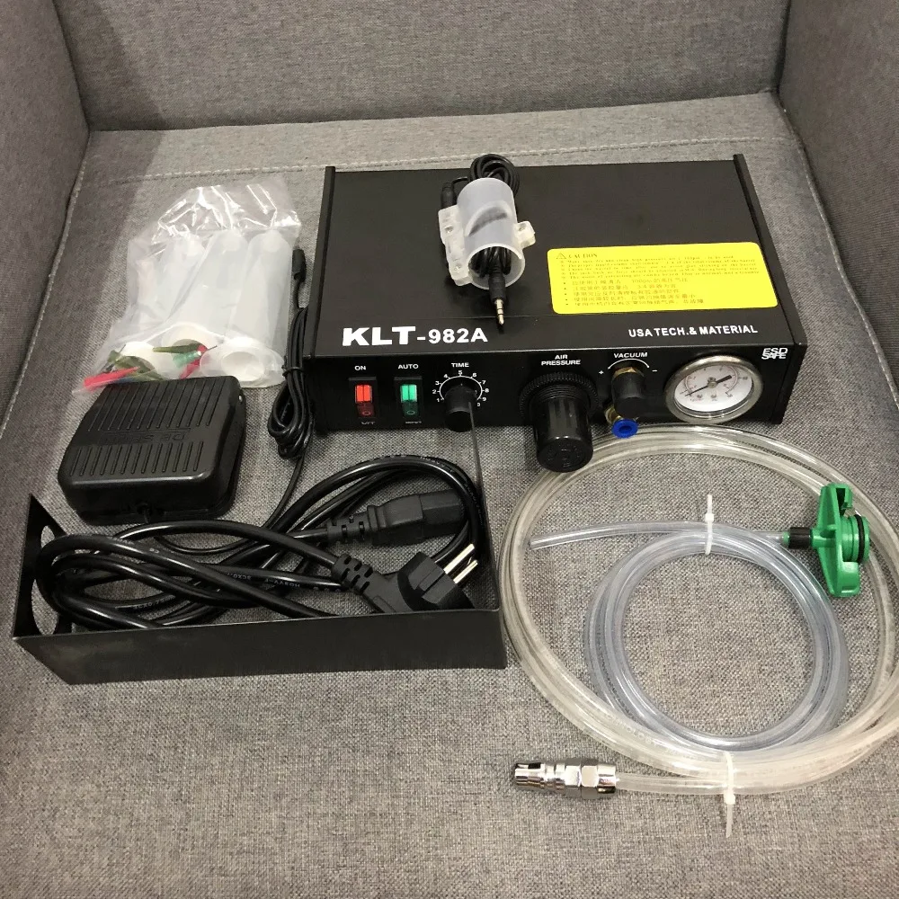 

KLT-982A 220V/110V Dispens glue machine for iphone for samsung mobile phone Automatic/Manual precision Dispensing repair