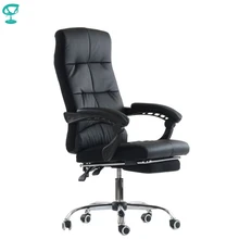 K43PuBlack Кресло Barneo K-43 черная эко-кожа высокая спинка откидывающаяся кресло офисное кресло компьютерное кресло откидная спинка игровое кресло мебель для офиса компьютерные кресла по России