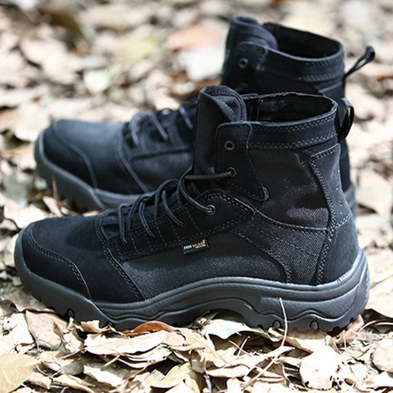 FREE SOLDIER обувь мужская Лёгкие дышащие ботинки в милитари стиле|climbing boots|men boots outdoormens