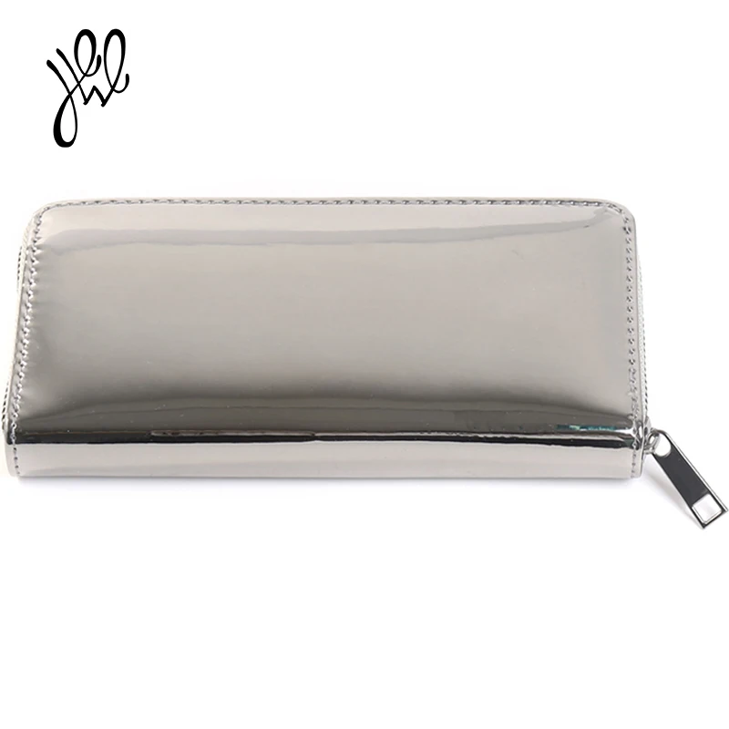 

Fashion Laser Wallet Women Long Mirror Surface Lady Purse Leather Style Wallet Holographic Brand Designer Purses For Cards500696
