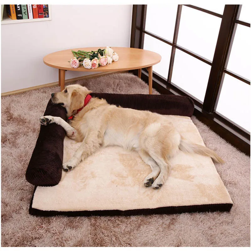 Съемная моющаяся кровать для собак в помещении, на открытом воздухе, домик для питомцев, гнездо для щенка, кошки, спальный диван, подушка