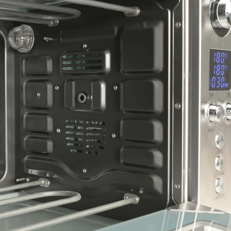 Мини-печь GEMLUX GL-OR-1632 (мощность 1600 Вт, объем 32 л, электронное управление, корпус из нержавеющей стали)