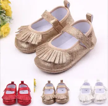 

Red/ silver/gold/ cheap Chinese baby girl shoes made of sparkling leather for newborn girl baby from 0 -1 year baby