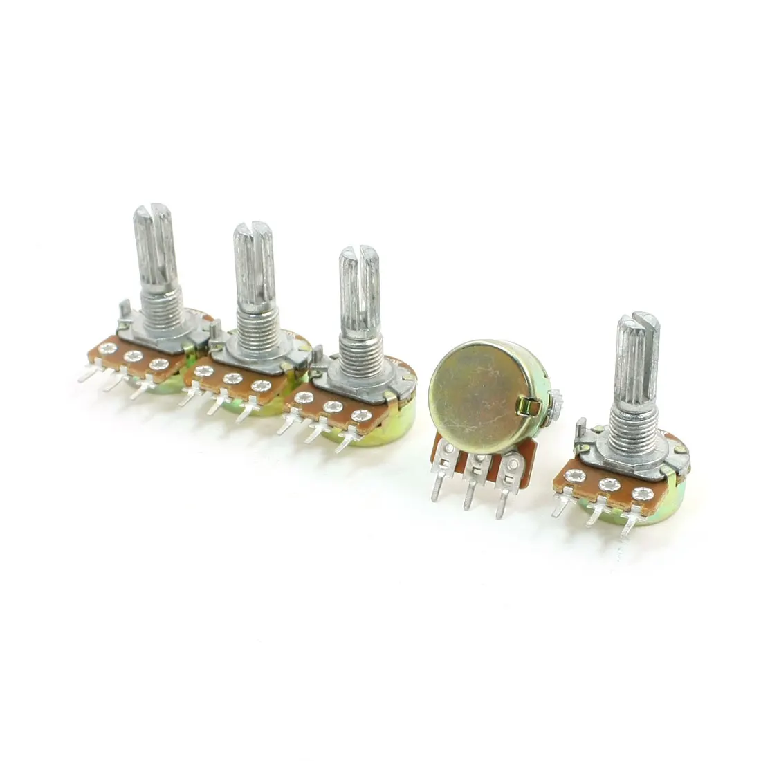 

UXCELL 5Pcs 500K Ohm 6Mm Dia Shaft Type B Single Linear Taper Potentiometers