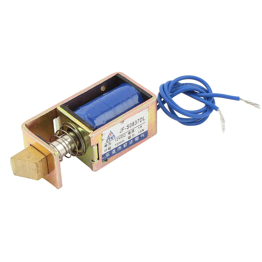

UXCELL 12V 1A 10Mm Stroke 15N Force Open Frame Type Solenoid For Electric Door Lock With Mount Board Metal Electronic Parts