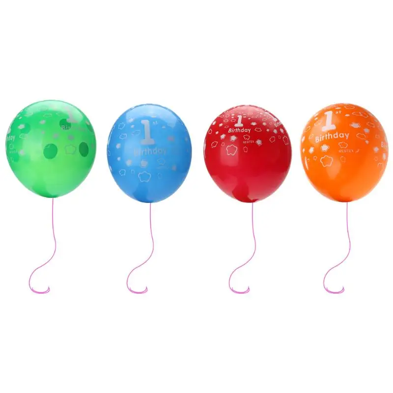 20 шт. 4 вида цветов Pearl латексные номер шары надувные свадебные шарики детские День рождения воздушные шары для украшения
