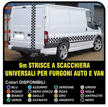 

Stickers Chessboard for Transit Connect 6m Checker VAN Graphic stickers decals