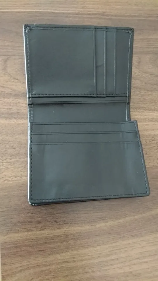 New Arrive RFID Wallet Men Small Bifold Faux Leather Pocket Money ID Credit Card Holder photo review