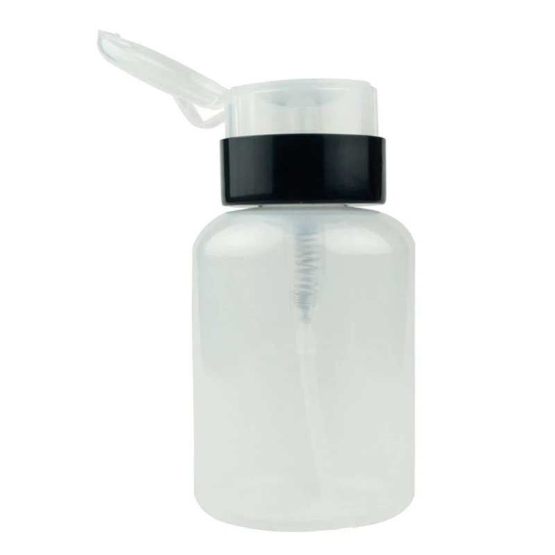 210 мл портативный Пустой дозатор для ногтей, чистящий контейнер, инструмент для хранения жидкости, очиститель акрилового лака, бутылка для снятия макияжа