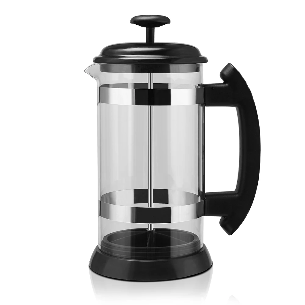 Goede Franse Pers Koffie Thee Brouwer Koffie Pot Koffiezetapparaat Waterkoker 1000ML Roestvrijstalen Glas Thermos Voor Koffie Drinkware
