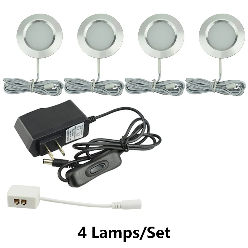 

AC 100-240V Adapter and Switch DC 12V 3W LED Under Cabinet Lights Suit Built-in Wine Cabinet Lamp Low Voltage Led Wardrobe Light