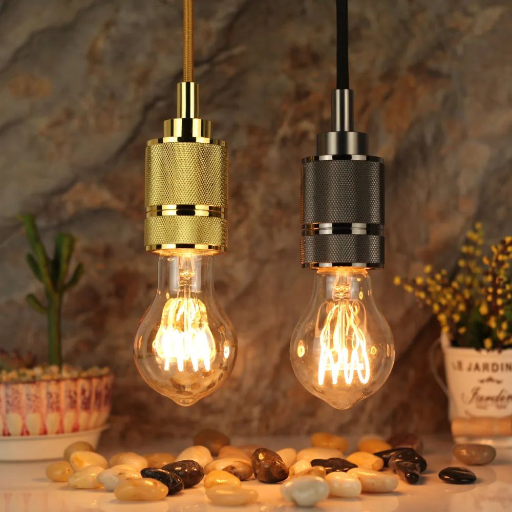 TIANFAN A19/A60 Vintage Edison LED Bulb E27 220V 4W Dimmable Quad Loop ...