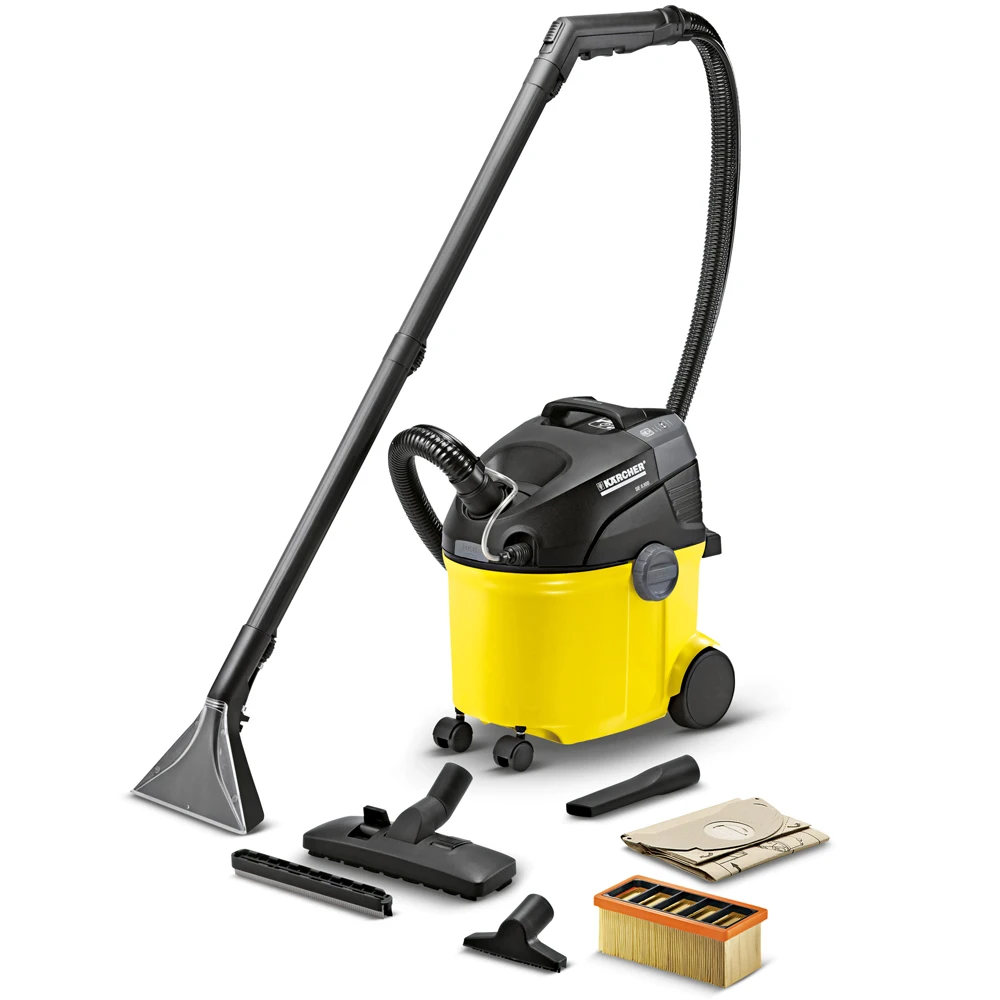 Моющий пылесос KARCHER SE 5.100 (мощность 1400Вт, сухая и влажная уборка, распыление воды или моющего средства)