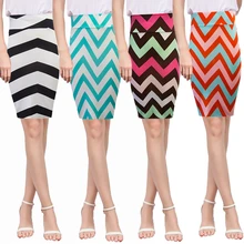 Womens Stripe Bodycon Skirt Casual High Waist Pencil Slim Sexy OL New Fashion Office Lady Knee Length Midi Autumn Winter
