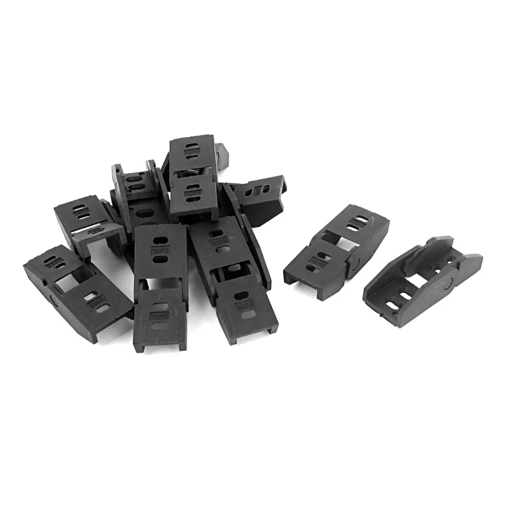 13Pcs Carrier Drag Chain Connectors Plastic End Connector for 10x15mm