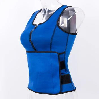 

Women's Slimming Neoprene Vest Hot Sweat Shirt Body Shaper Weight Loss Waist Trainer Shapewear Adjustable Control Tummy