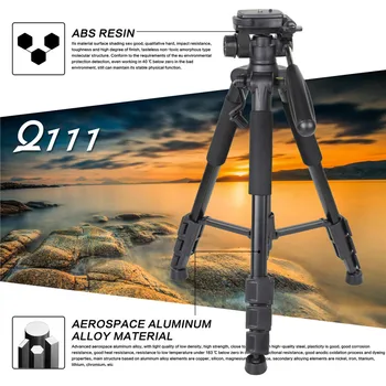 

ZOMEI Original Q111 ZOMEI Q111 Professional Portable Travel Aluminum Tripod&Pan Head Digital for SLR DSLR Digital Camera