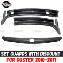 Set of guard covers for Renault / Dacia Duster 2010- ABS plastic jabot and protective plate in luggage car styling tuning