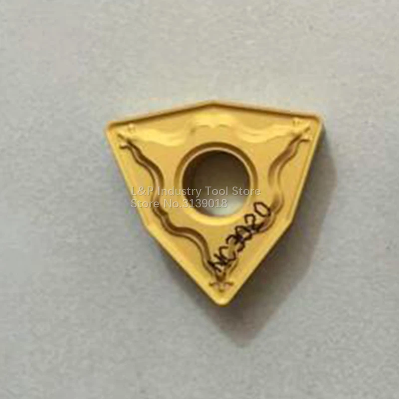 

Genuine Carbide Inserts WNMG080408-HM NC3020 CNC External Turning Plates For Steel WNMG 080408 Inspected Cutting Cutter Metal