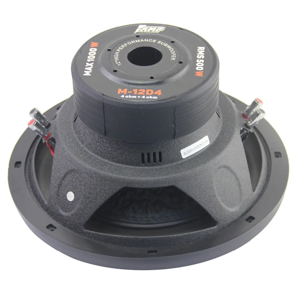 Amplificador M12D4 Universal 12 pulgadas coche Subwoofer Max 1000 W HIFI fuerte bajo Audio automático altavoz Woofer Amplificador M12D4 Universal 12 pulgadas coche Subwoofer Max 1000 W HIFI fuerte bajo Audio automático altavoz Woofer