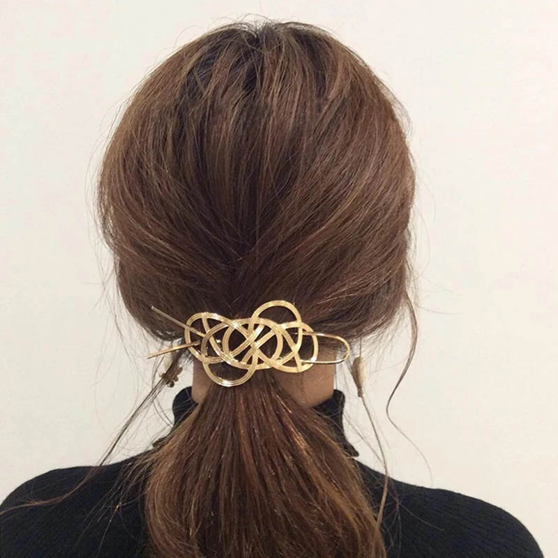 

Japanese Vintage Style With Golden Metal Hair Stick Woman Elegant Personality Hairpin Hair Accessories