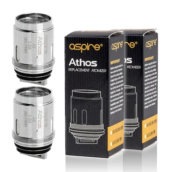 

Aspire Athos A3 0.3ohm 60-75W Replacement Coil (2 Pieces) for Athos Atomizer Tank