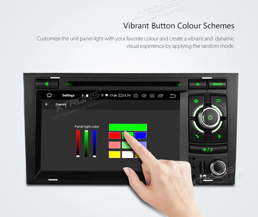 Sale XTRONS Android 9.0 Car Stereo DVD Multimedia Player for Audi A4 S4 RS4 2002-2007 2008 SEAT Exeo GPS Navigation Plug Play Design 19