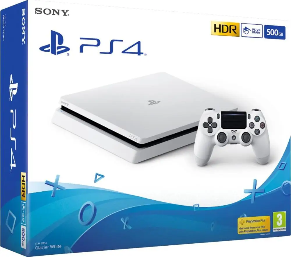 PS4 Slim 500 Sony PlayStation 4 Blanca White|Video Game Consoles| - AliExpress