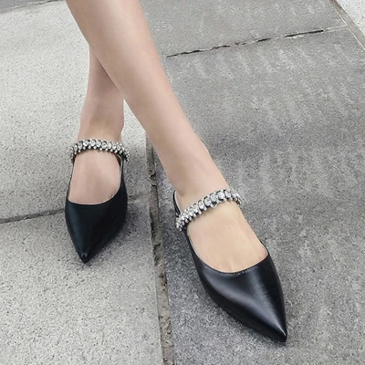 Новейший дизайн; женские короткие шлепанцы на высоком каблуке 8 см с украшением в виде кристаллов; элегантные женские домашние тапочки - Цвет: black