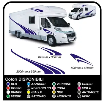 

complete kit Top Quality stickers for RV vinyl graphics stickers decals Camper Set Caravan caravans - graphics 8 - MADE IN ITALY
