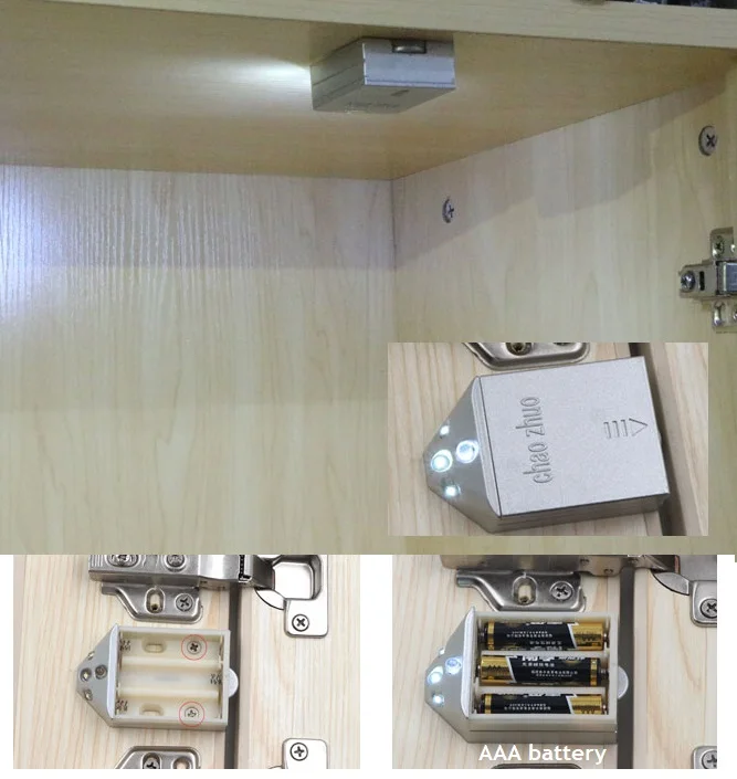 

4Pcs/lot Cabinet Closet Wardrobe Door Open ON Close Off Touch LED Light