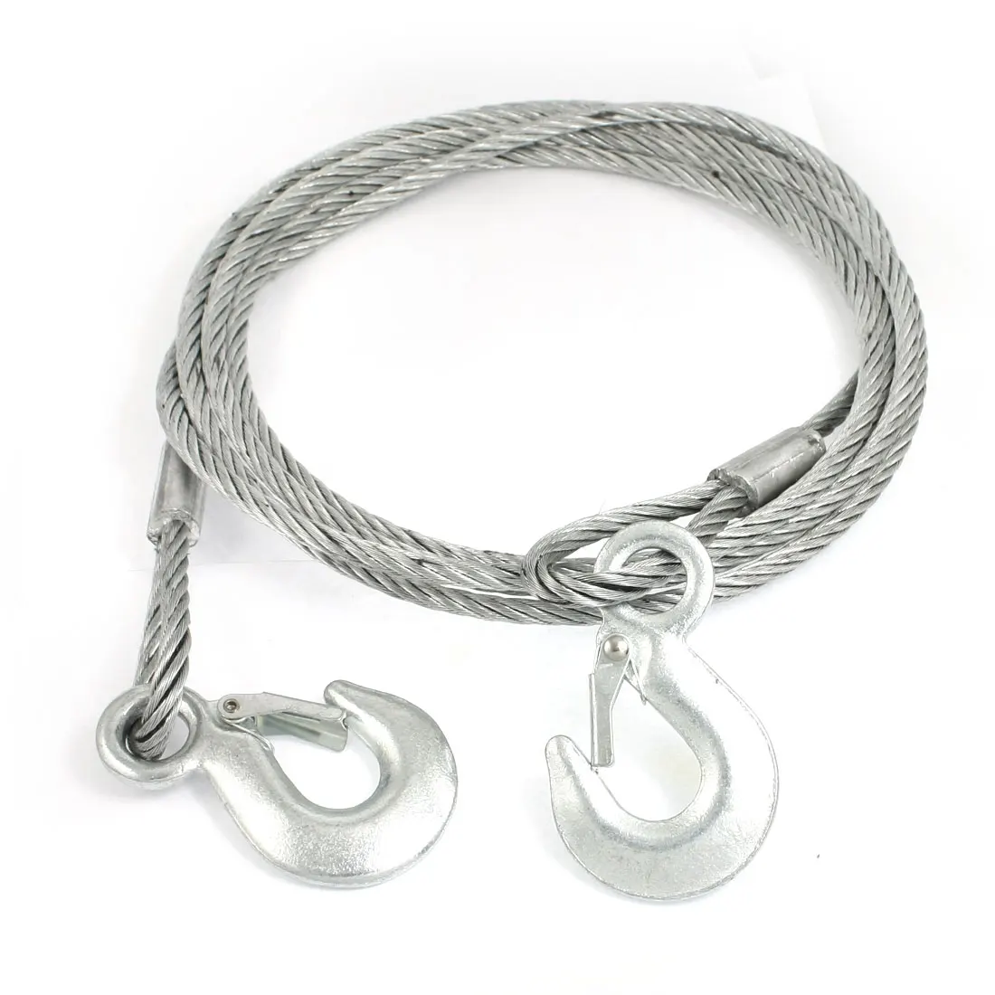 UXCELL 4M 8Mm 3 Tons Auto Car Van Truck Steel Towing Cable Tow Rope